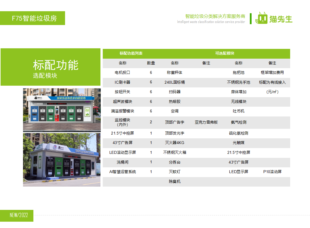 貓先生智能垃圾分類房，定時(shí)定點(diǎn)垃圾收集站 ，垃圾房生產(chǎn)廠家