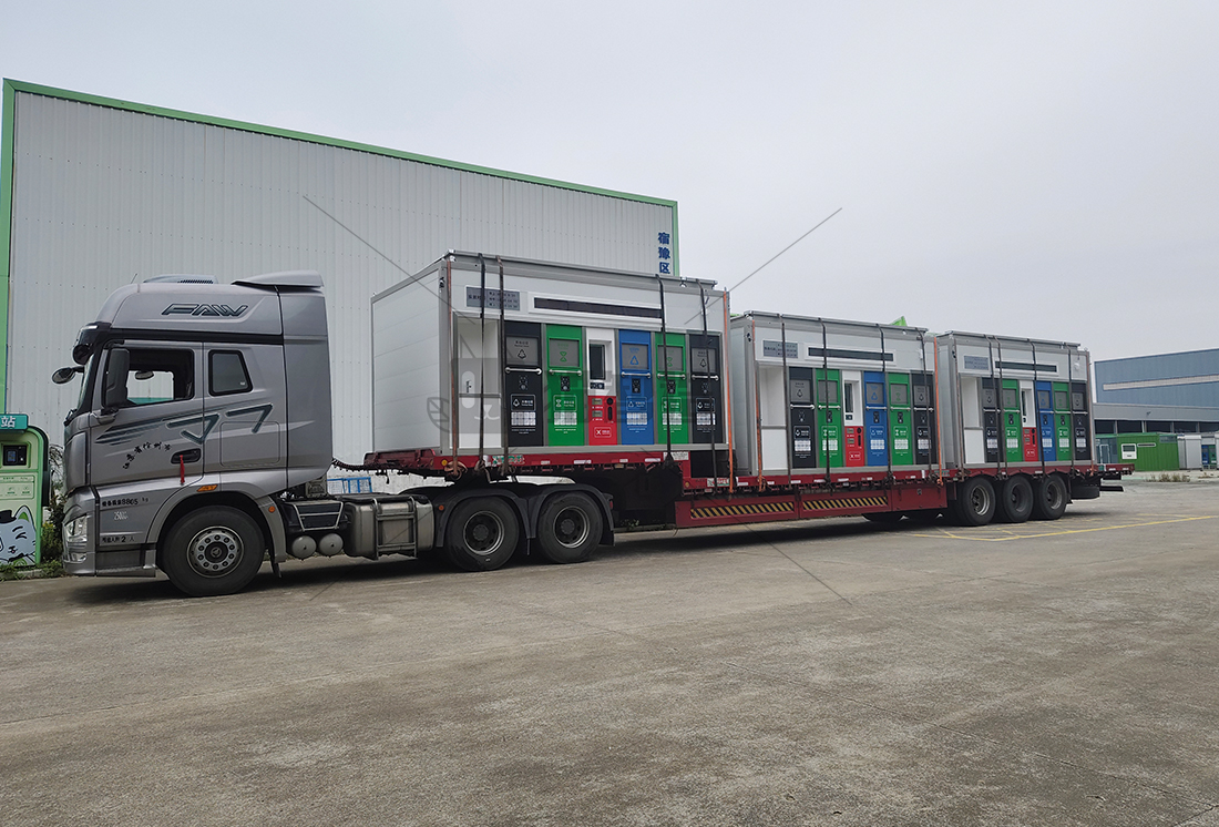 華展貓先生智能垃圾亭,垃圾收集點,小區垃圾分類站生產廠家